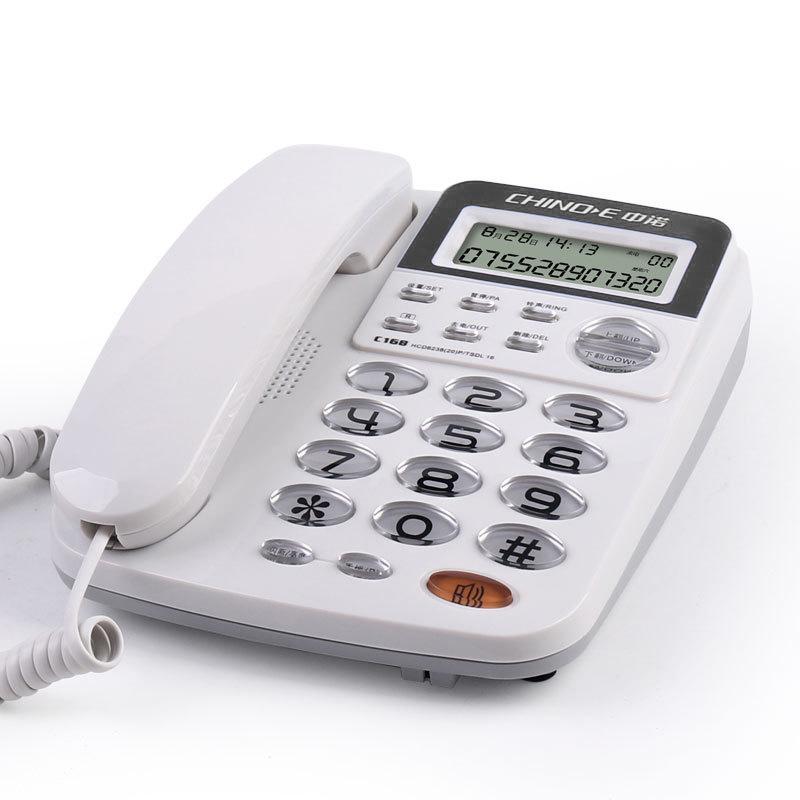 Проводной стационарный телефон Zhongnuo C168 с двумя интерфейсами и АОН, не требующий батареи, для дома или офиса