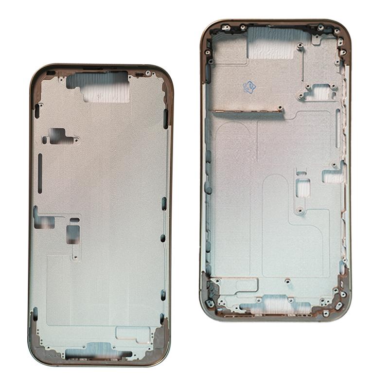 Back housing For iphone 16-16plus-16Pro Max Battery Back Cover Rear Door Middle Chassis Frame + SIM Tray Side Key Parts
