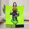 Game Marathon Printed Blanket For Men Women Warm Cozy Fluffy  Throw Blankets for Living Room 50x60 Inches Multiple Sizes