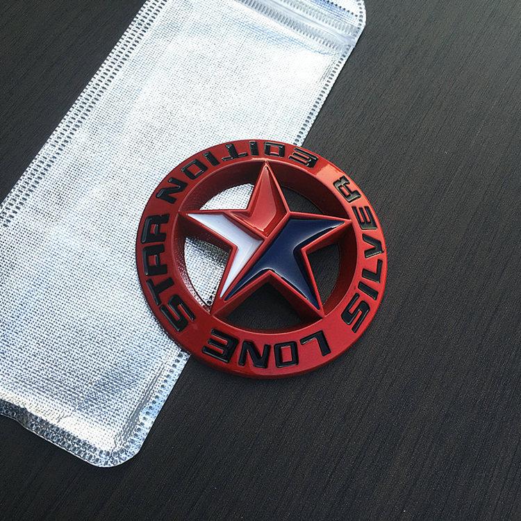 Персонализированная трехмерная наклейка на автомобиль версии Техас Модификация решетки Lone Star