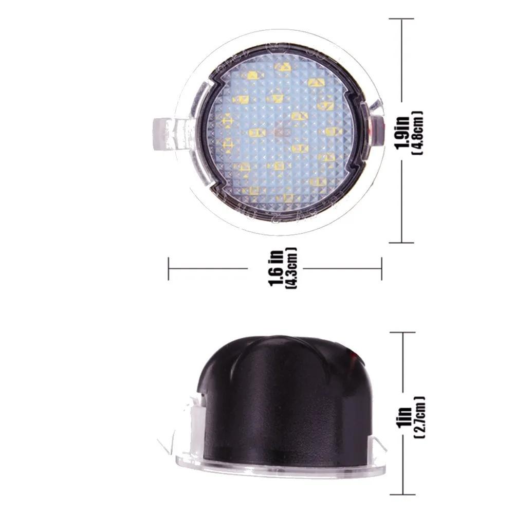 2 шт. светодиодные лампы под боковым зеркалом для Ford S-max Edge Fusion Flex Explorer Mondeo Taurus F-150 Expedition