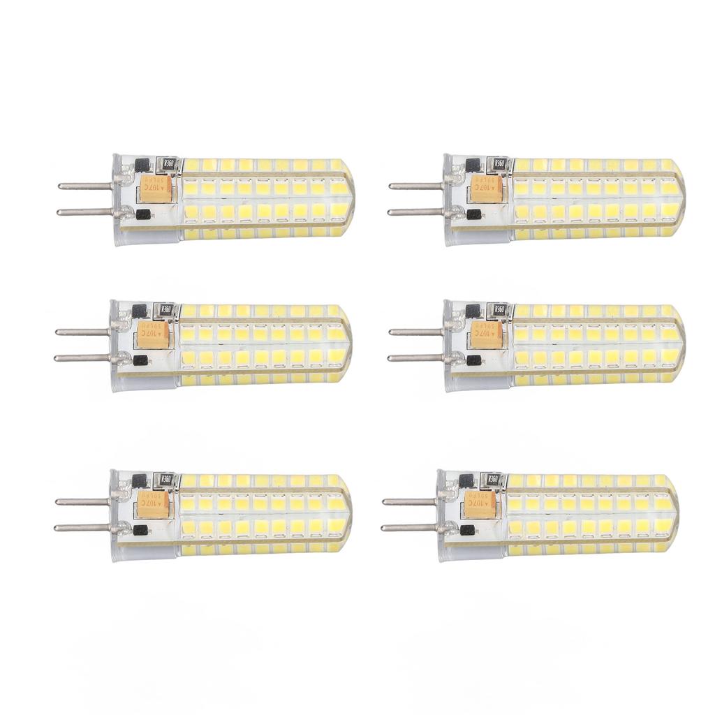 6Pcs GY6.35 LED Bulb 7W AC DC12V 700lm 72 LEDs 360 Degree LED Corn Light Bulb for Pendant Lamps