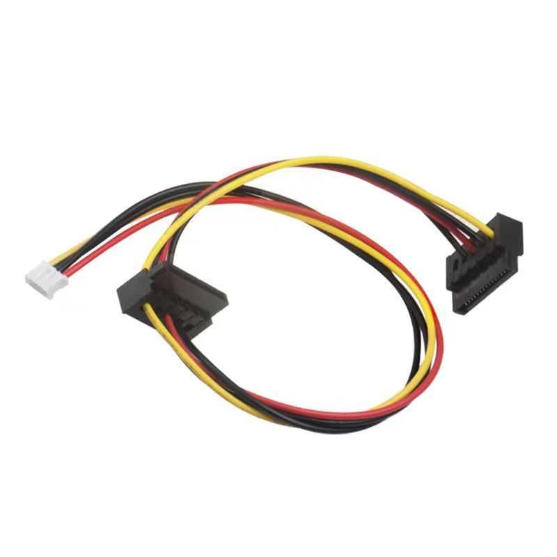 Кабель питания ITX SATA 15-контактный на маленький 4-контактный female Преобразователь PH2.0mm XH2.54mm Разъем для материнской платы ПК Компьютера Адаптер провода питания