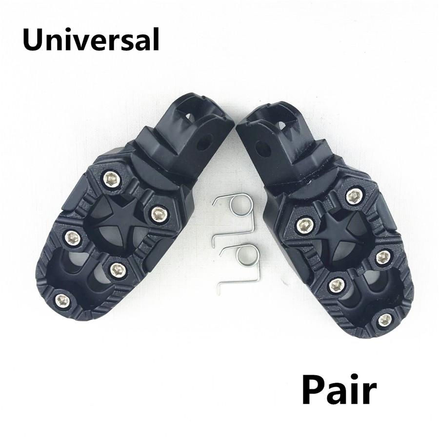 Aluminum Motorcycle Footrests Foot Peg Mount Pedals for Dirt Bike Star Styling