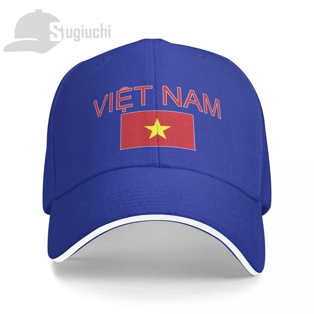 Vietnam Flag With Letter Baseball Cap Men Women Summer Unisex Hip Hop Caps Cotton Snapback Golf Hat Fishing Caps