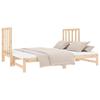 Daybed Extendable 2x (90x190) cm Solid Pine Wood