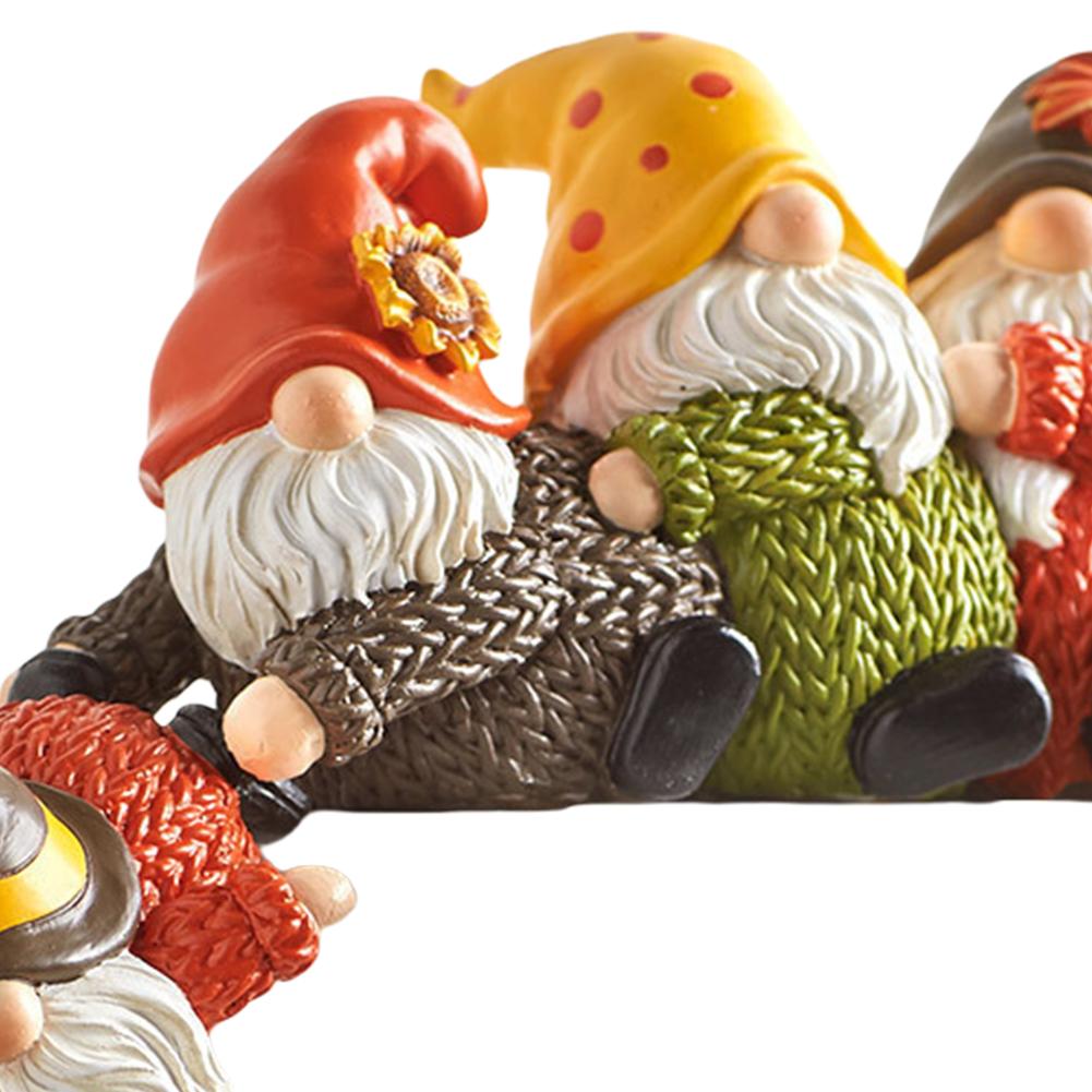 Очаровательные рождественские фигурки гномов из мультфильмов из смолы для домашнего декора спальни и офиса, восхитительные праздничные украшения