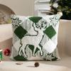 Elk Plush Christmas Pillow Cover Cozy Versatile Throw Pillow Cover Soft Durable Decorative Pillowcase Holiday