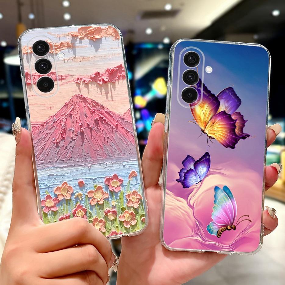 For Samsung Galaxy A16 A26 A36 A56 Case Fashion Painted Cover Soft Slim Phone Case For Samsung A36 A 16 26 56 Galaxy A56 5G Bags