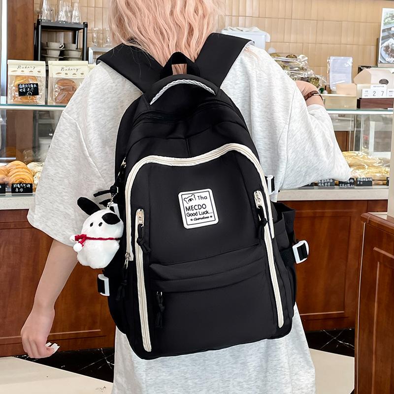 Школьная сумка Schoolbagins корейская версия нишевый рюкзак женский Mori простой рюкзак большой вместимости для учеников средней школы, мальчиков и девочек, повседневная школьная сумка