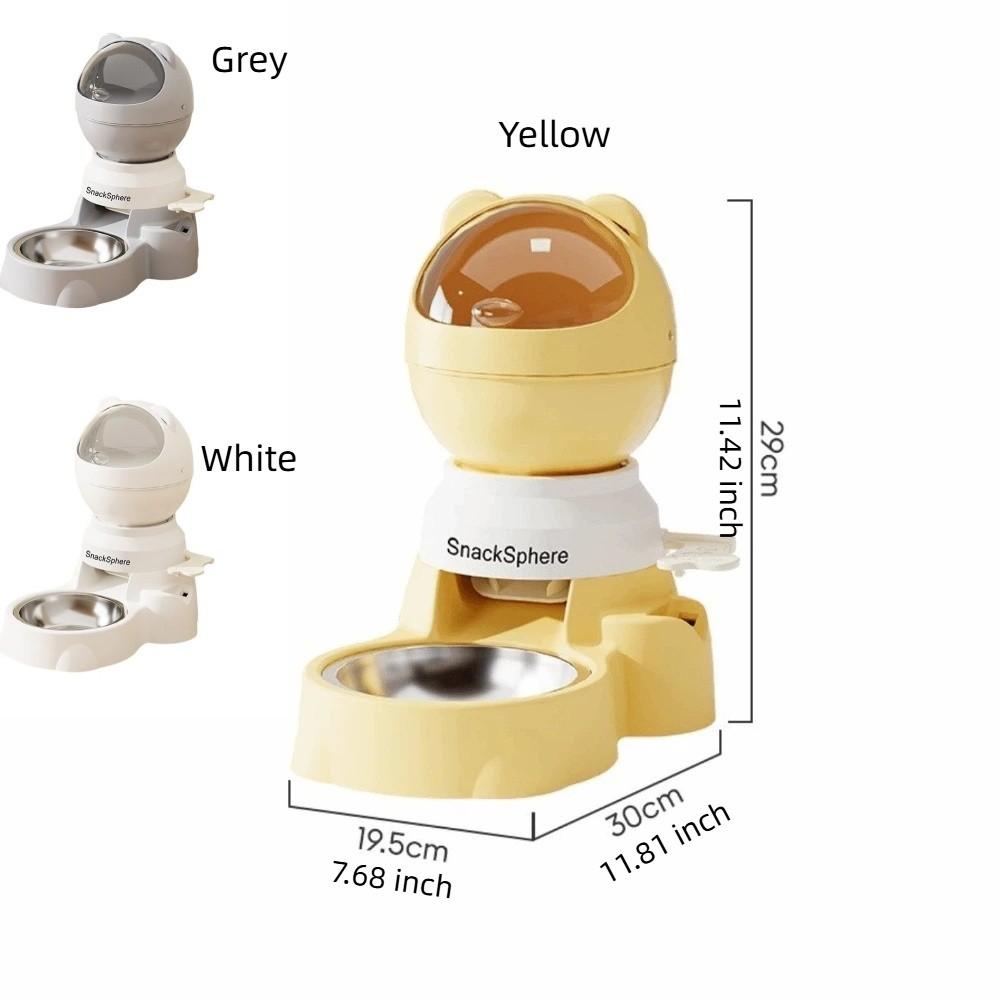 Visual Window Automatic Pet Feeder Large Capacity Pet Food Dispenser Cat Feeding Bowl Multi-Pet