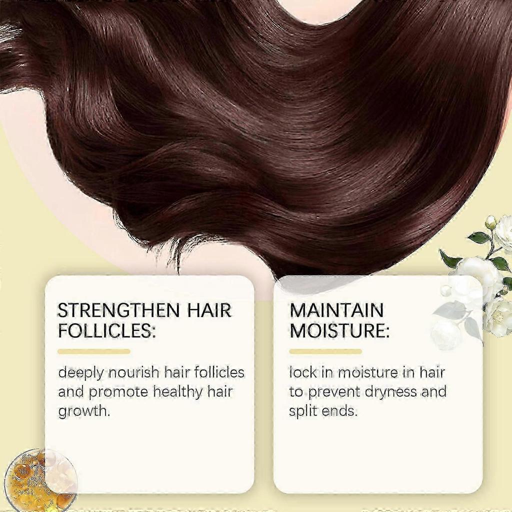 Nourishing hair care camellia oil spray, Camellia flower essential oil, herbal extract camellia seed oil hair care spray, repair dry and irritated hai