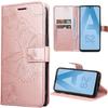 Case - BOOLING - for Samsung Galaxy A52 4G/5G - Pink - Butterfly Pattern - Magnetic Closure