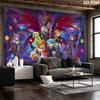 Puzzle & Dragons Wall Tapestry Aesthetic Wall Hanging Printed Fabric Blanket Decorative Tapestries for Bedroom Living Room Home Decor