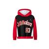 Air Jordan Kids Letter Logo Print Color Block Hoodie Long Sleeve Hoody Hoody Long Sleeves Kids Tops Black JD2232026GS-002