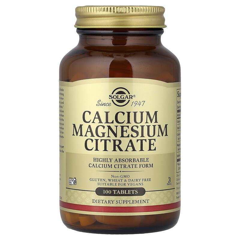 Calcium Magnesium Citrate, 100 Tablets