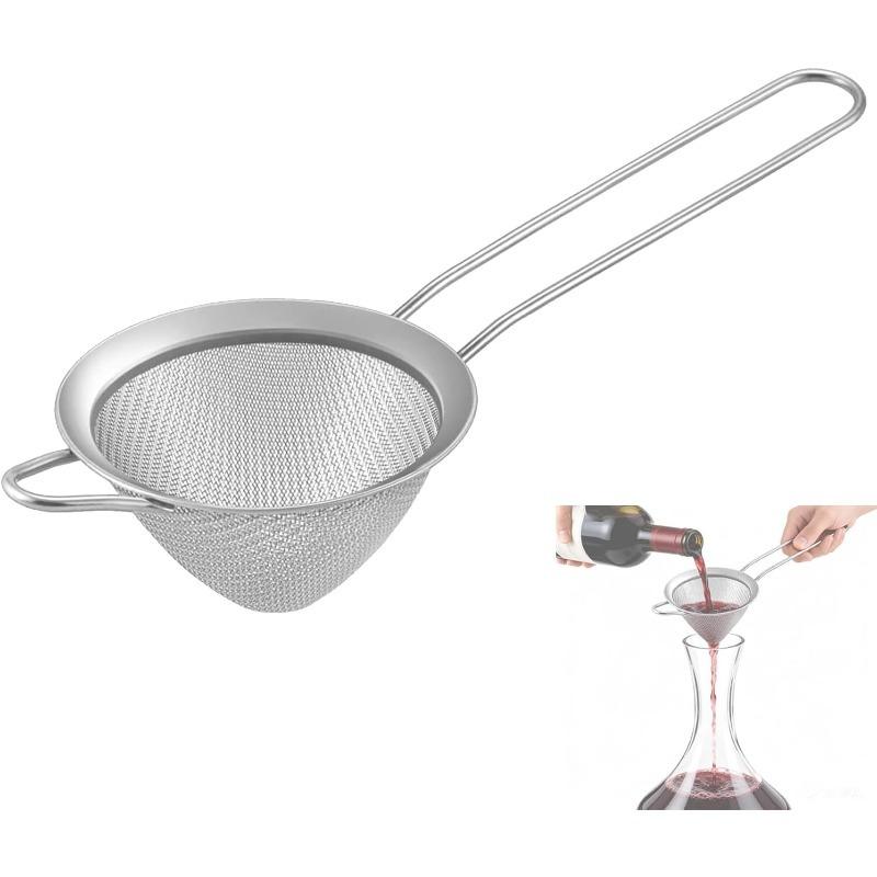 Japanese Style Stainless Steel Soy Milk Filter Fine Mesh Strainer Home Juice Extractor Residue Separator Kitchen Small Colander
