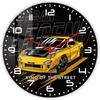 12'' Настенные часы для автогонок, Дрифт-кар, Япония, Уличный спорткар, Гаражные настенные часы, Гоночный автомобиль, Наручные часы, Часы, Батарейка, Бесшумные, Не тикающие для мужчины