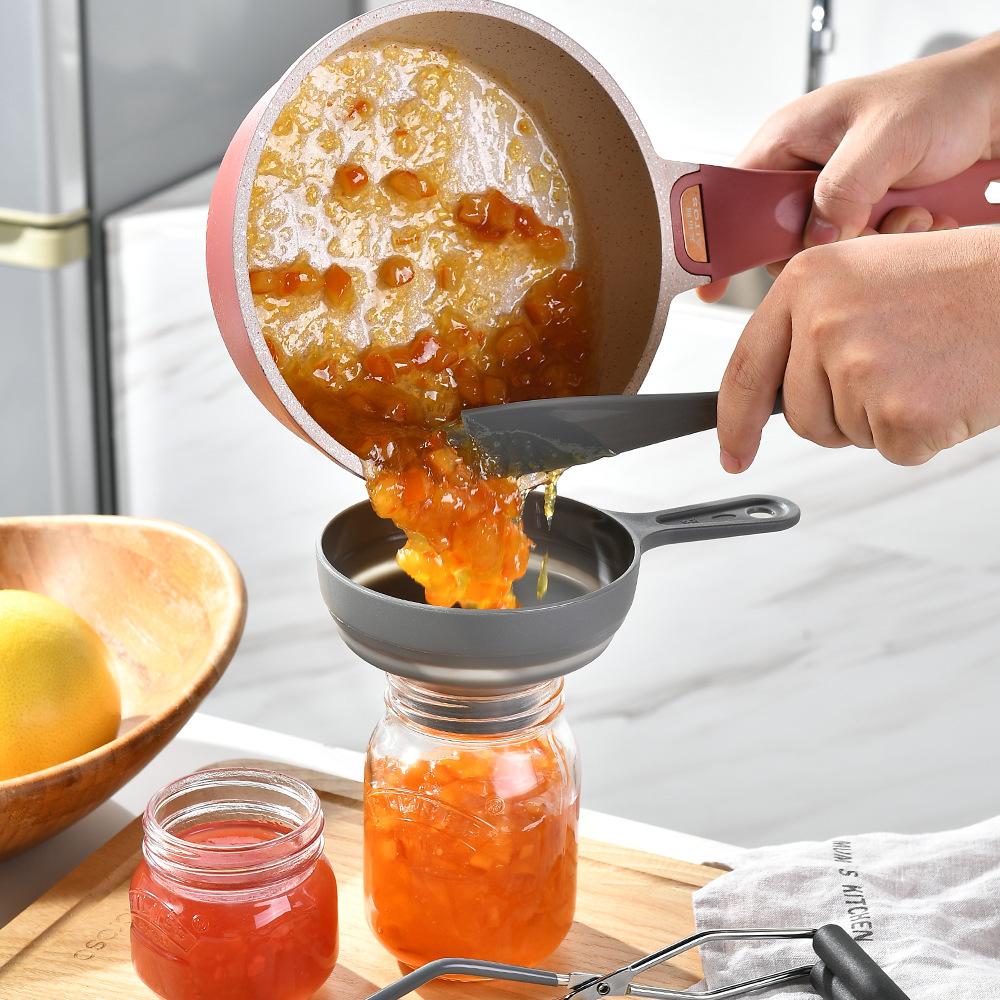Набор инструментов для приготовления джема из 3 предметов: многофункциональный, устойчивый к ожогам зажим для консервирования, складная воронка с широким горлом, магнитный подъемник для крышек