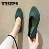 Женские туфли на плоской подошве с острым носком, однотонная весенне-летняя обувь, нескользящая повседневная женская обувь