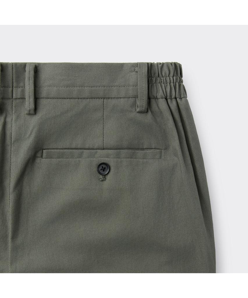 Keoseuuteommellou Хаки Обычный крой Хлопковые брюки C9Pam26102Khx
