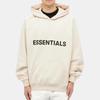 Fear Of God Essentials Fall/Winter 2022 Alphabet Logo Print Hoodie With Embroidery And Fleece Lining Unisex Hoodie Off-White FOG-FW22-103