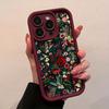 Для iPhone 17 16 15 14 13 12 11 Pro Max Air Case Винтажный Цветочный Узор Силиконовый Чехол Для iPhone XS Max XR X 7 8 Plus 16E Funda