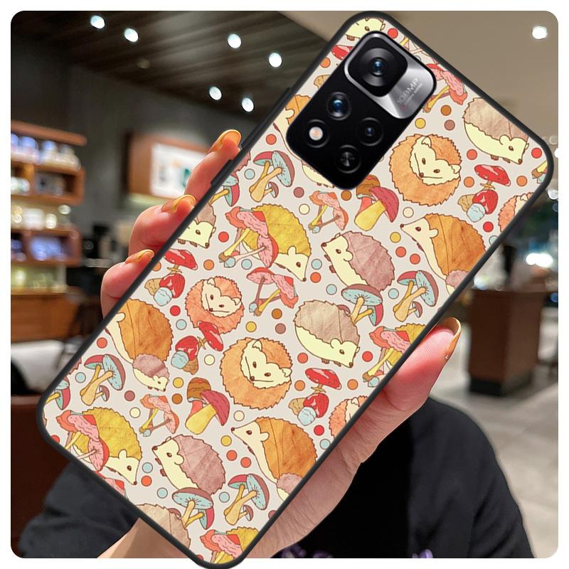 Милый Чехол-Сердечко с Ежиком для Xiaomi Redmi Note 12 11 10 8 9 Pro Note 12S 9S 10S 11S Чехол для Redmi 10C 12C 9C