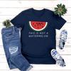 This Is Not A Watermelon T-Shirt Funny Watermelon Tshirts Women Short Sleeve Graphic T Shirts Peace and Love Tee Streetwear Tops