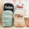 Personalized Large Capacity Backpack Christmas Gift Hand-Made Unique Name Custom Multicolor Rope Yarn Color Rainbow Decoration