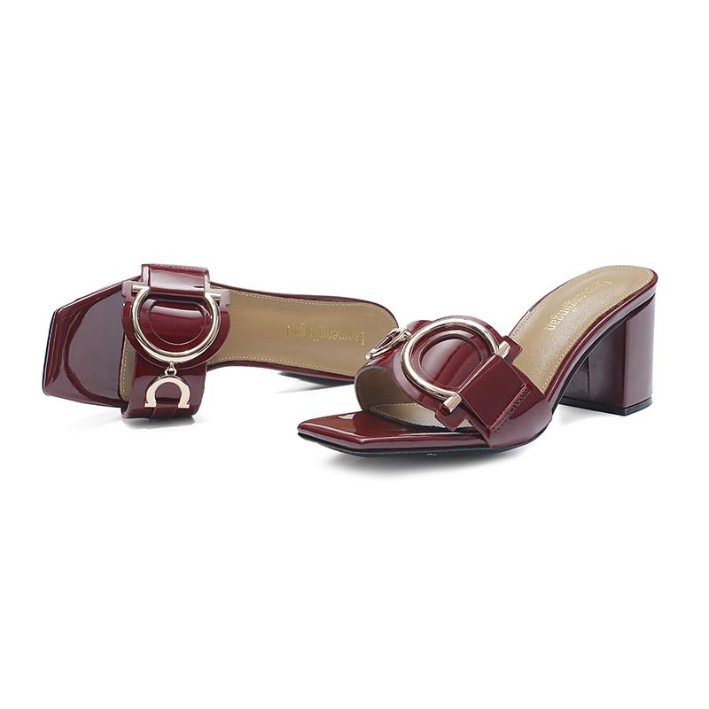 Подходящие Элегантные Сандалии Женские Вечерние Сексуальные Металлические Весенне-Летние Шлепанцы Шлепанцы с Перекрестной Шнуровкой Модная Женская Обувь