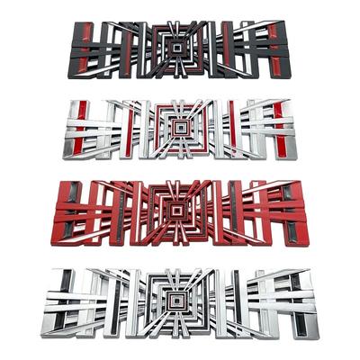 Model3 автомобильные наклейки с логотипом в клетку ModelY Tail Tag Grid Decal Auto Metal Letter Decoration для Tesla Model 3 SXY 2023 Аксессуары