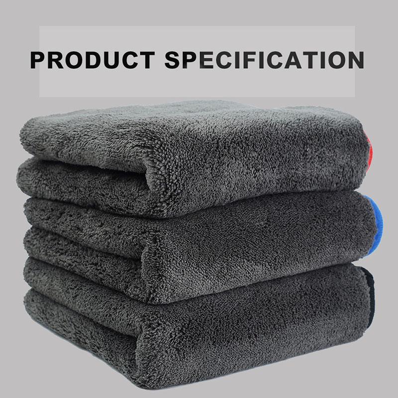 Автомойка 1200GSM Детализация автомобиля Полотенце из микрофибры Ткань для чистки автомобиля Сушка Толстая тряпка для мытья автомобиля