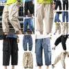 Relaxed Fit Men Capri Short Pants With Adjustable Ankles For Casual And Beachwear