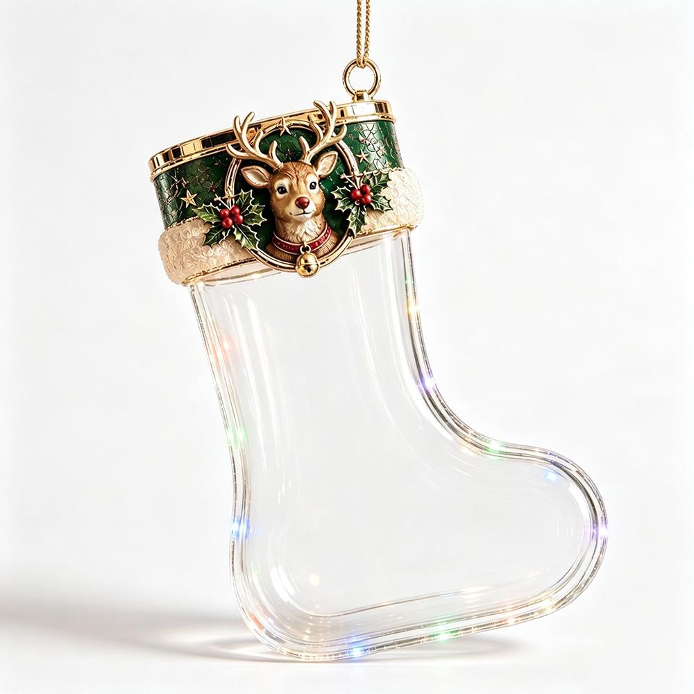 Clear Transparent Acrylic Hanging Ornament Christmas Tree Ornament For Home Decor