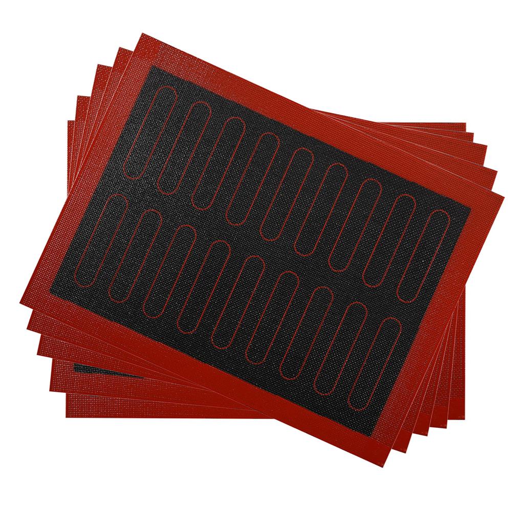 Прямоугольный силиконовый коврик для выпечки, термостойкий коврик для выпечки из слоеного теста для кухни