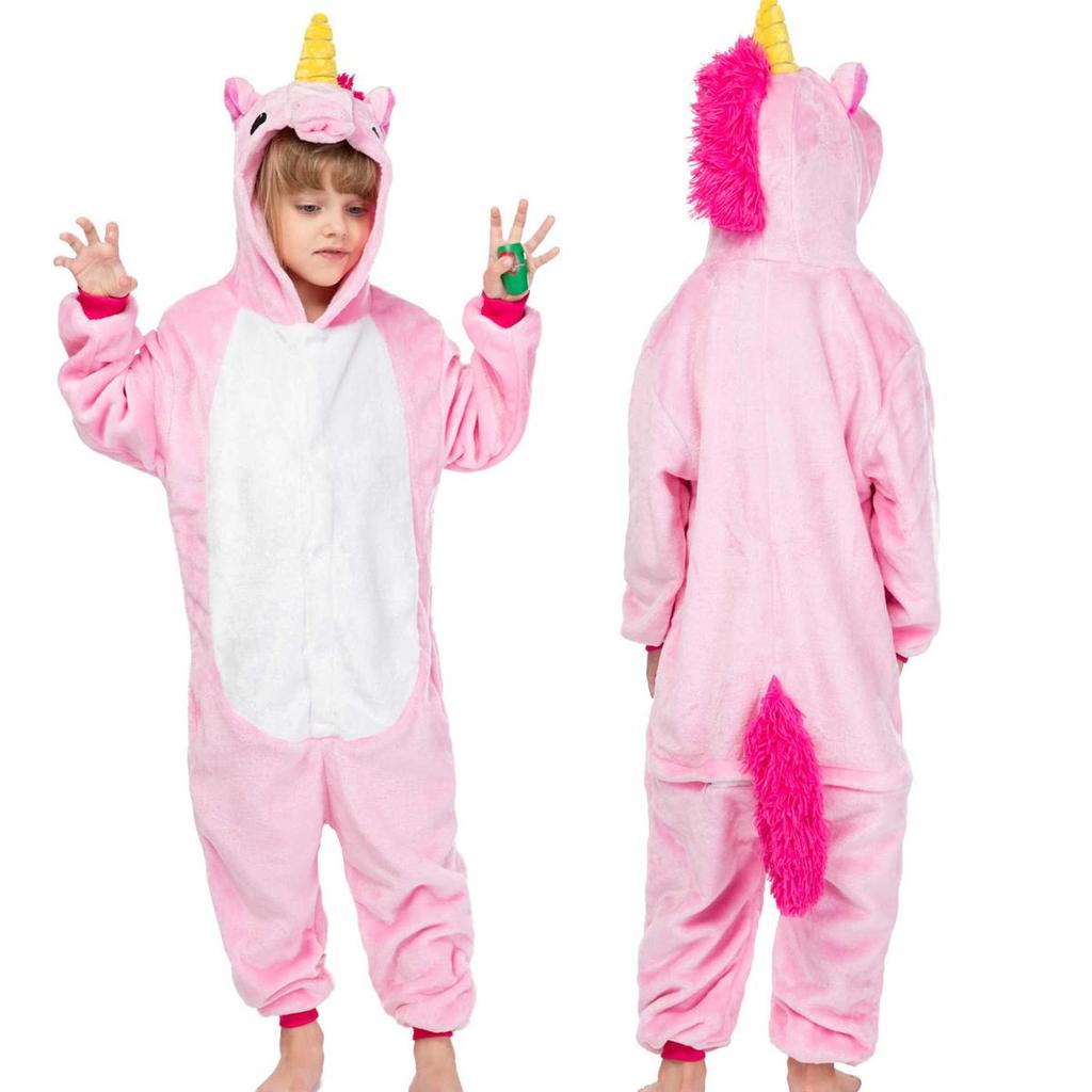 Kigurumi Onesie Kids Unicorn Pajamas For Children Animal Cartoon Sleepers Baby Costume Winter Girls Licorne Jumspuit