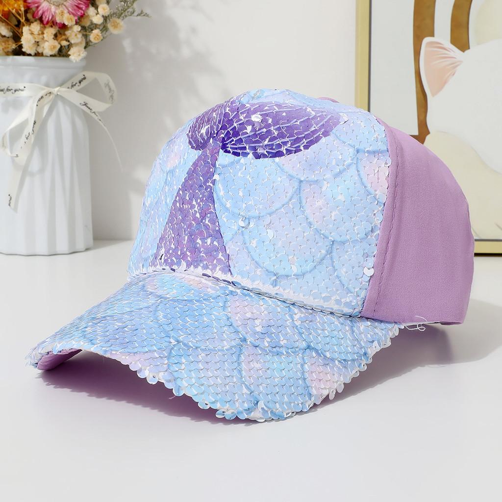 Mermaid Unicorn Pattern Kids Baseball Cap With Uv Protection And Breathable Fabric