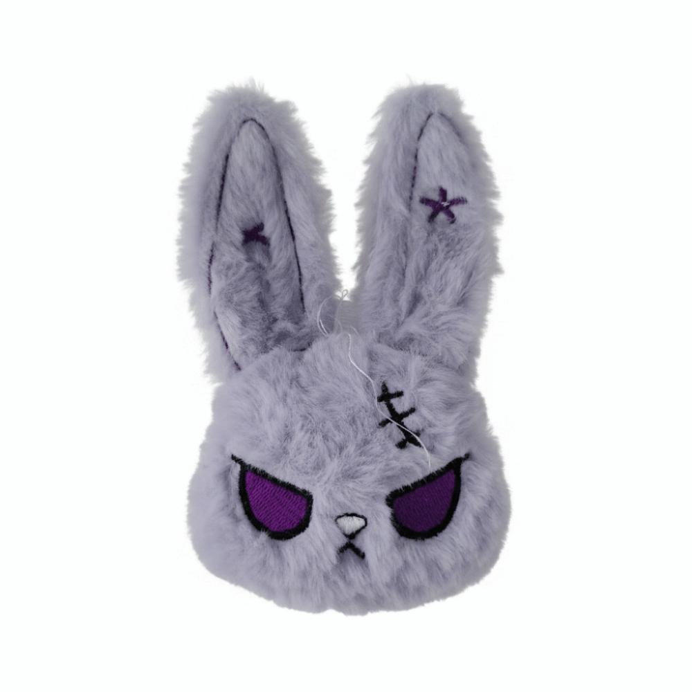 Plush Bunny Plush Keychain Gothic Style Rabbit Bag Charm Dark Bunny Plush Doll Backpack Pendant