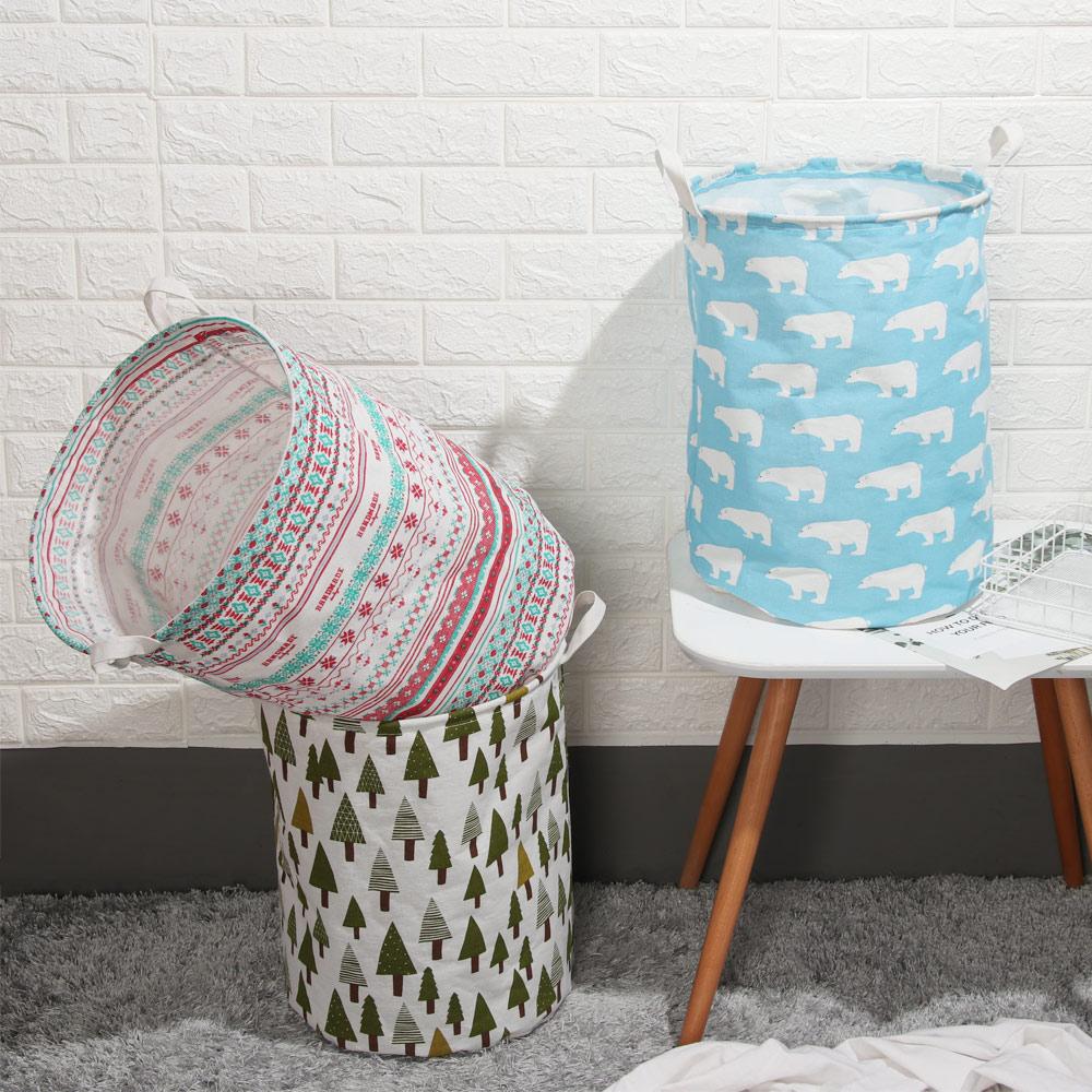 Modern Design Large Foldable Laundry Basket Storage Hamper Dirty Clothes Bag Bucket