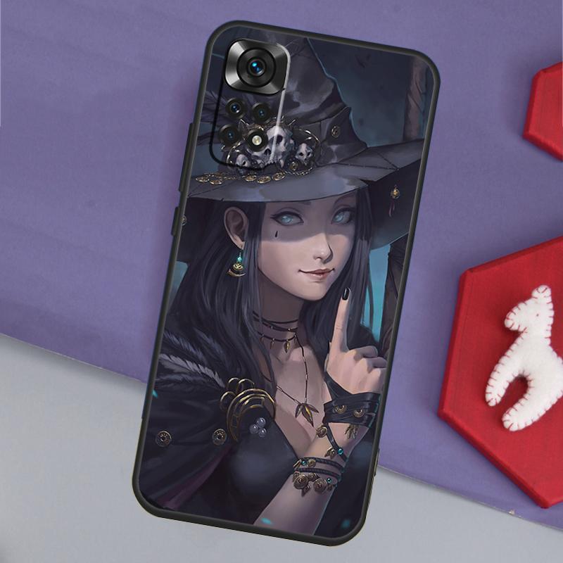 Чехол Halloween Witch Girl Art Funda для Xiaomi Redmi Note 14 13 12 11 Pro 9 10 9S 10S 11S 12S Redmi 14C 10C 12C 13C