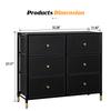 US Dresser For Bedroom Vintage Chest Of Drawers With Fabric Drawers Accent Dresser Storage Organizers Bedside Cabinet For Books