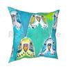 Watercolour Budgies Pillow Case Printed Home Soft Throw Pillow Parakeet Budgie Watercolor Budgie Watercolor Parakeet
