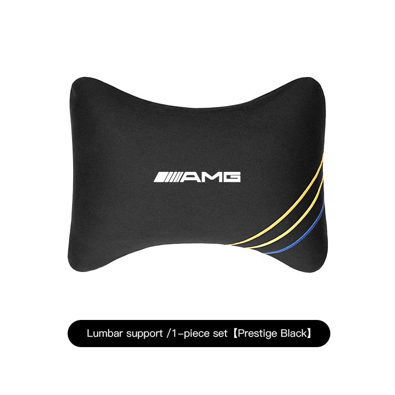 VFO1 Leather Car Seat Headrest Memory Foam Comfort Neck Pillow Auto Interior For Mercedes Benz AMG A/B/C/E/S ClassW206 W220 W211 W212