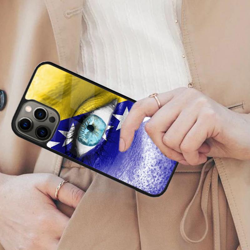 Чехол для телефона с магнитом Bosna Splash, флаг Боснии, для APPLE iPhone 17 Air 16 14 13 12 Pro Max 15 Plus, поддержка беспроводной зарядки MagSafe