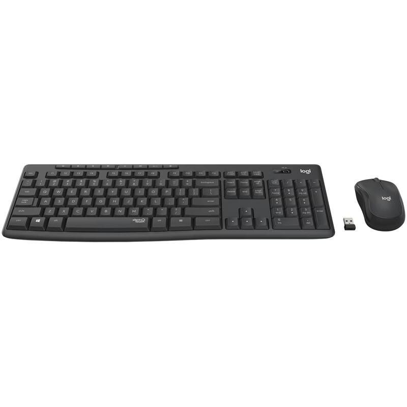 Logitech Беспроводной бесшумный комплект клавиатуры и мыши MK295