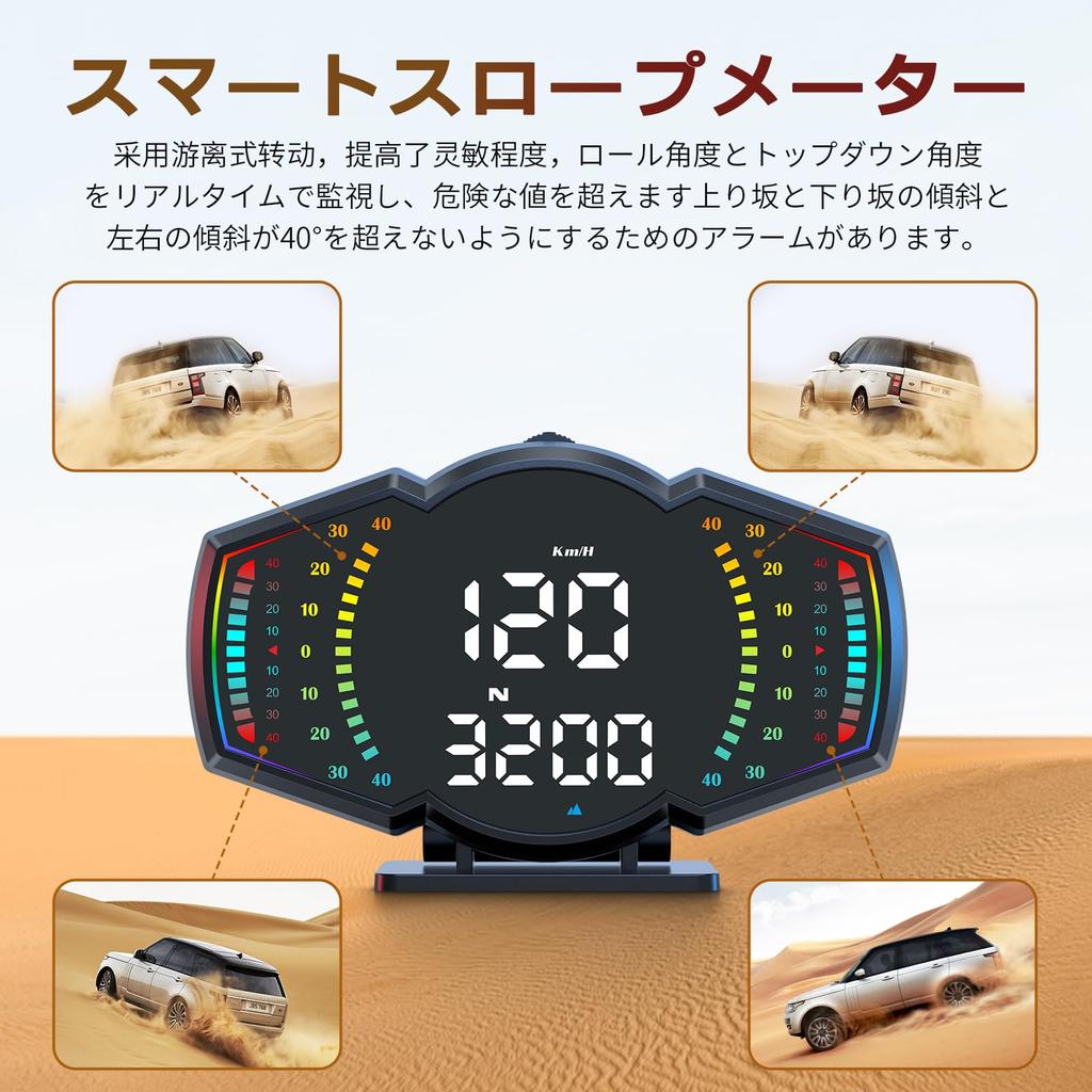 G18 GPS Flat View Автомобильный цифровой дисплей Скорость и автомобильные часы с инклинометром для всех дисплеев Высота Спидометр, Дисплей, Датчик, Автомобили,