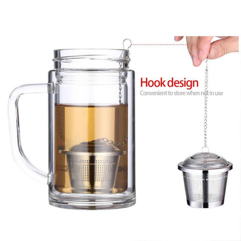 Чайный шарик из нержавеющей стали, сетчатый сетчатый фильтр для заварки, блокирующий фильтр для специй