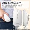 Elecom Беспроводная мышь Bluetooth Тонкая Бесшумная 4 кнопки с функцией режима презентации Совместима с Windows Mac Android iOS iPadOS FireOS