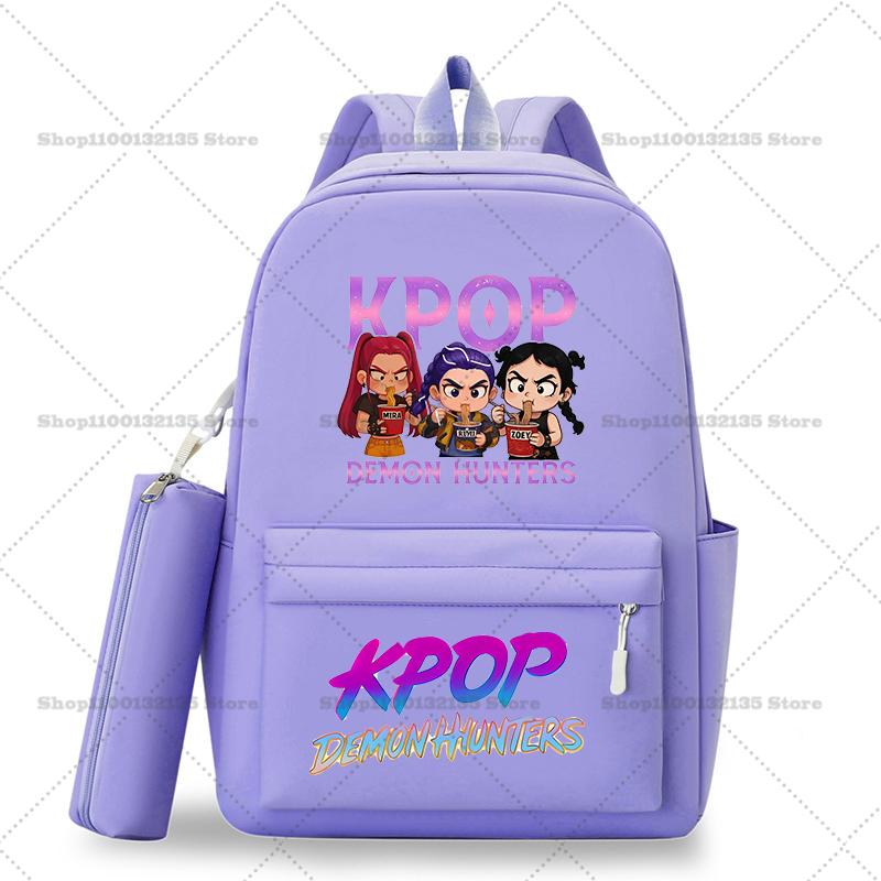 Школьный рюкзак Kpop Охотники на демонов Студенческий Подросток Рюкзак Девочка Повседневный Кавайный Школьная сумка Дорожный рюкзак Mochila Подарок для STEM DIY Набор для сборки 3D